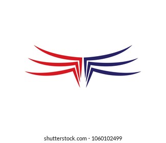 Wing Logo Template vector icon design