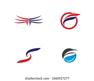Wing Logo Template vector icon design