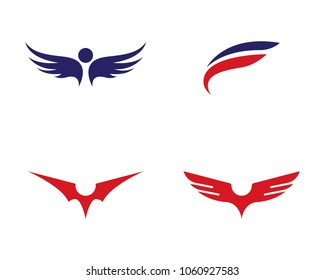 Wing Logo Template vector icon design