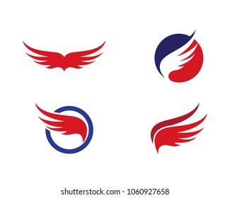 Wing Logo Template vector icon design