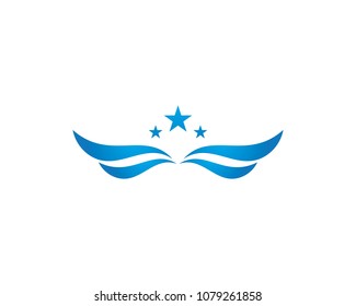 Wing Logo Template vector icon design