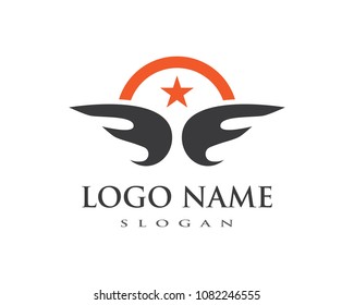 Wing Logo Template vector icon design