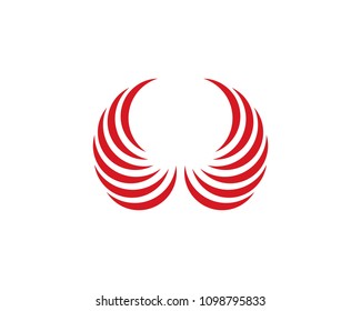 Wing Logo Template vector icon design