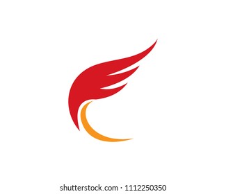 Wing Logo Template vector icon design