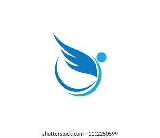 Wing Logo Template vector icon design