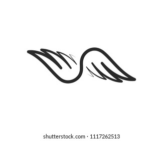 Wing Logo Template vector icon design