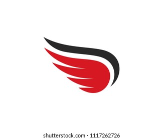 Wing Logo Template vector icon design