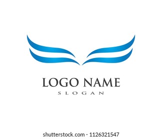 Wing Logo Template vector icon design