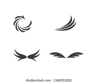 Wing Logo Template vector icon design