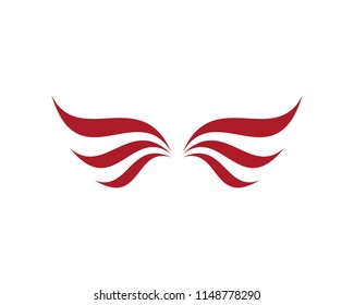 Wing Logo Template vector icon design
