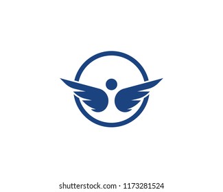 Wing Logo Template vector icon design
