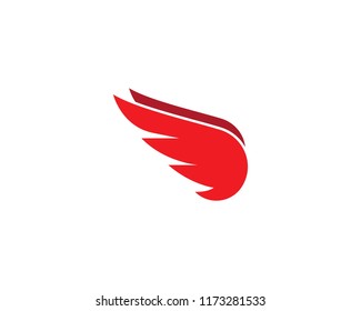 Wing Logo Template vector icon design