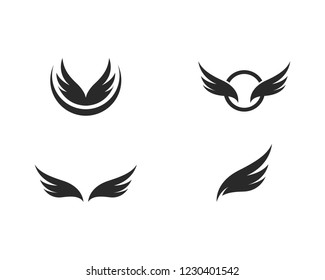 Wing Logo Template vector icon design