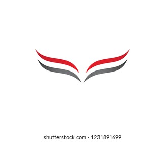 Wing Logo Template vector icon design