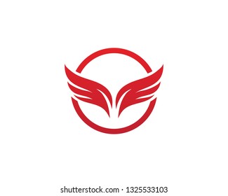 Wing Logo Template vector icon design