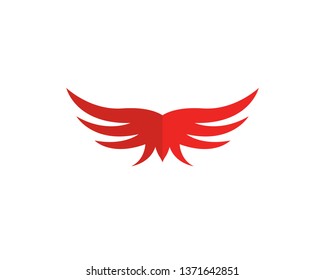 wing logo template vector icon illustration design 
