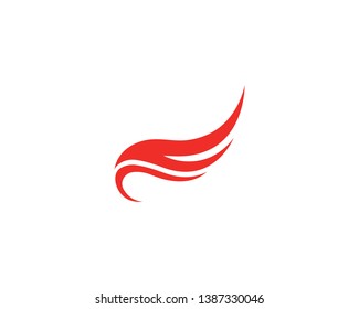wing logo template vector icon illustration design 