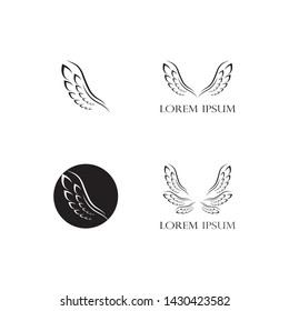 Wing Logo Template vector icon design