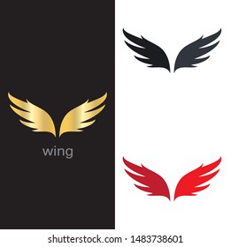 Wing logo template vector icon