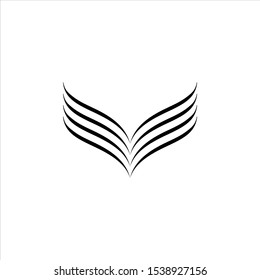 Wing Logo Template vector icon illustration design
