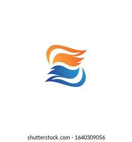Wing logo template vector icon design