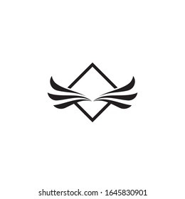 Wing logo template vector icon design