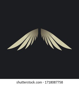 Wing logo template vector icon  design