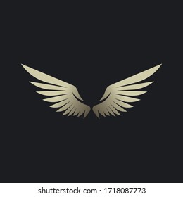 Wing logo template vector icon  design