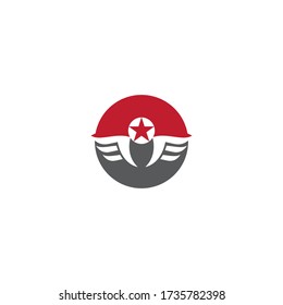 Diseño de ilustración de icono de la plantilla de logotipo WING