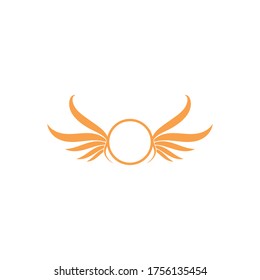 wing logo template vector icon illustration design 