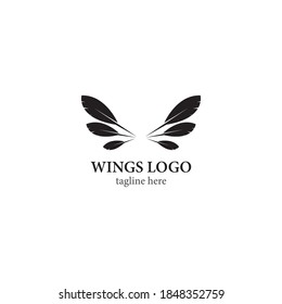 Wing logo template vector icon design