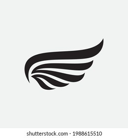 Diseño de icono vectorial de plantilla de logotipo WING