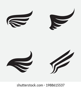 Wing Logo Template vector icon design
