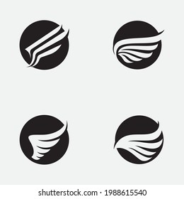 Wing Logo Template vector icon design