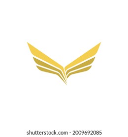 wing logo template vector icon illustration design 