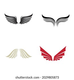Wing logo template vector icon design