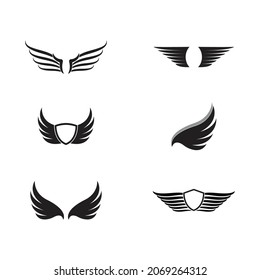 Wing Logo Template vector icon design