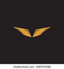 wing logo template vector icon illustration design 