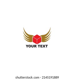 wing logo template vector icon illustration design