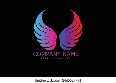 wing logo template vector icon illustration design