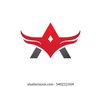 Wing Logo Template vector icon design