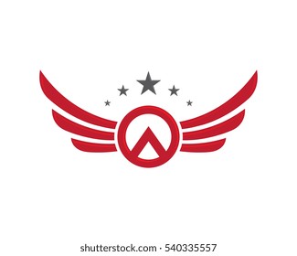 Wing Logo Template vector icon design