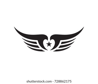 Wing Logo Template vector icon design