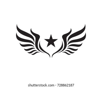 Wing Logo Template vector icon design