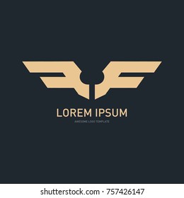 Wing Logo Template vector icon design