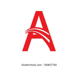  A Wing Logo Template vector icon design