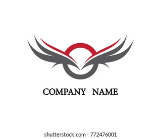 Wing Logo Template vector icon design