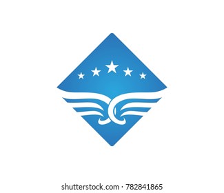Wing Logo Template vector icon design
