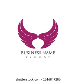 Wing Logo Template vector illustration concept design