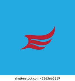 Diseño de ilustración vectorial de plantilla de logotipo WING